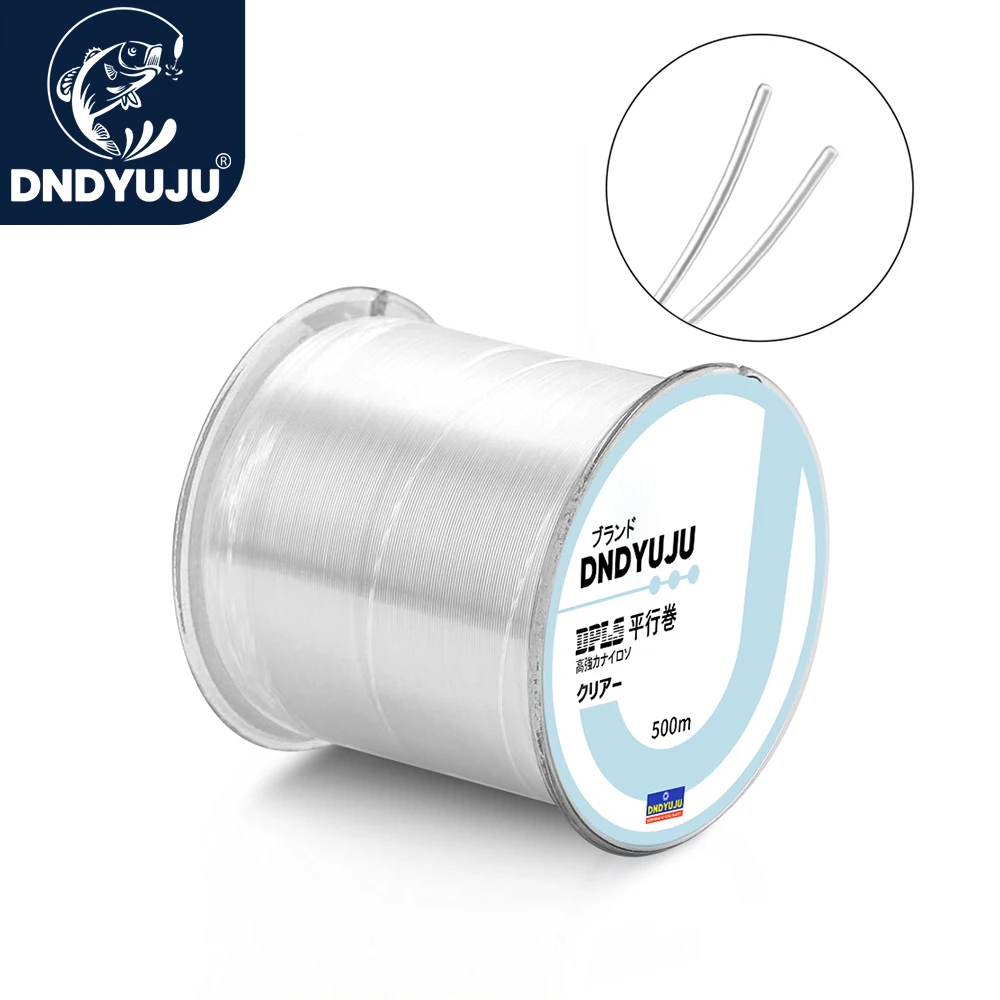 DNDYUJU 500M Fishing Line 2-35LB Fly Line Japanese Durable Monofilament Fishing Wire Nylon Strong Fishing Line DIA 0.1mm-0.47mm