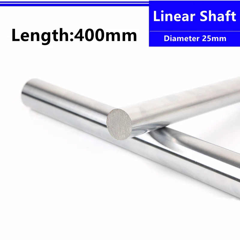 4pcs Diameter Dia 25mm Length 400mm Long Linear Shaft Round Bar Optic Axis Cylinder Chrome Plated Liner Rod 3d Printer Parts