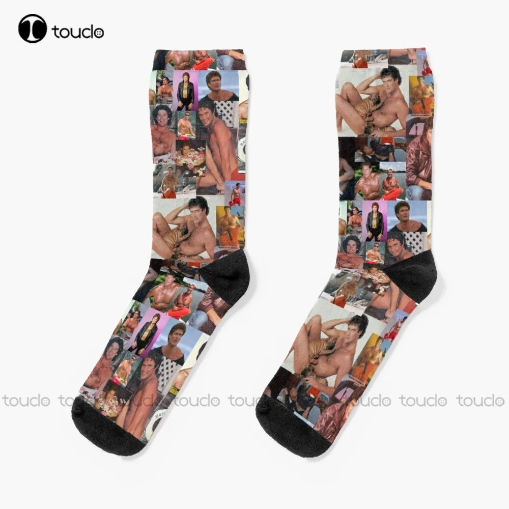 

Hoff Chest Collage Socks Personalized Socks Personalized Custom Unisex Adult Teen Youth Socks 360° Digital Print Funny Sock