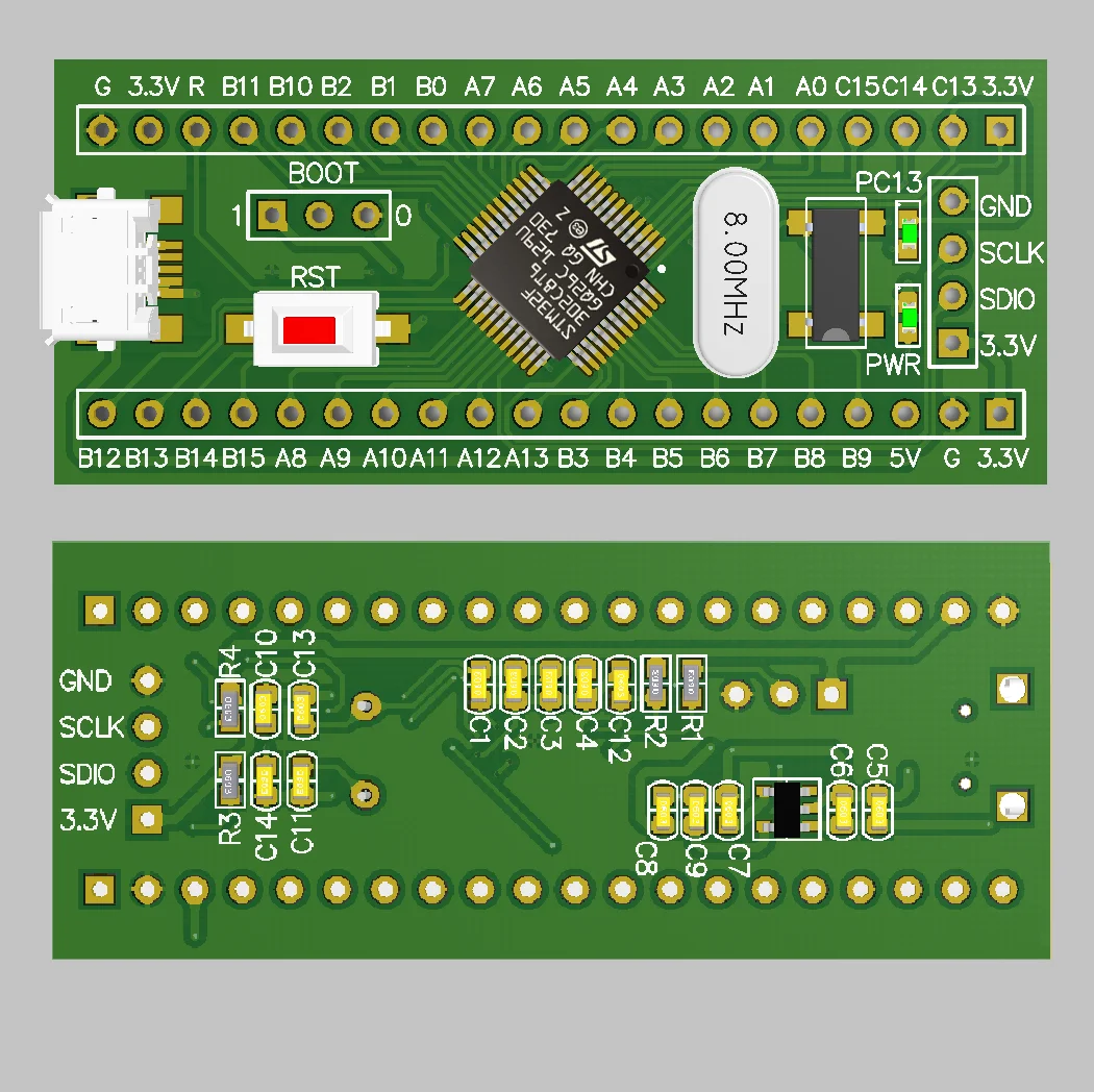 Stm32f302c8t6 الأساسية مجلس stm32f302 الحد الأدنى لنظام cortex-m4 تقييم المنتج الجديد ومجلس التنمية