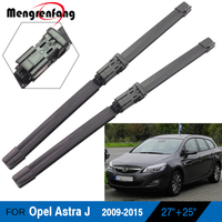 For Opel Astra J Car Front Windscreen Wiper Blades Soft Rubber Wiper Push Button Arms 2009 2010 2011 2012 2013 2014 2015