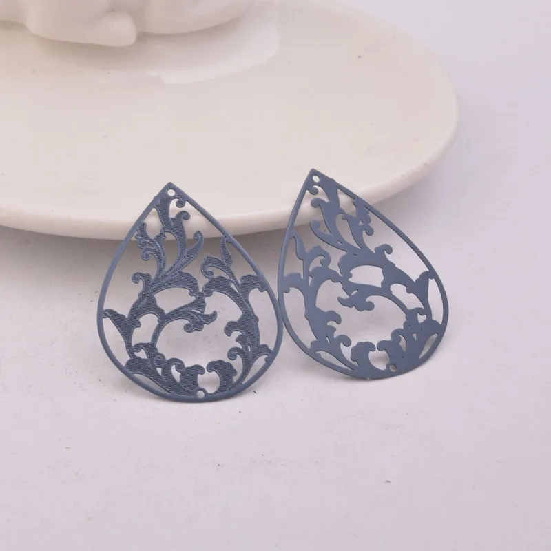 30 Stück AB1496 30*38mm Große Ovale Anhänger Ohrring-Zubehör DIY Schmuckkomponenten – Detail 5