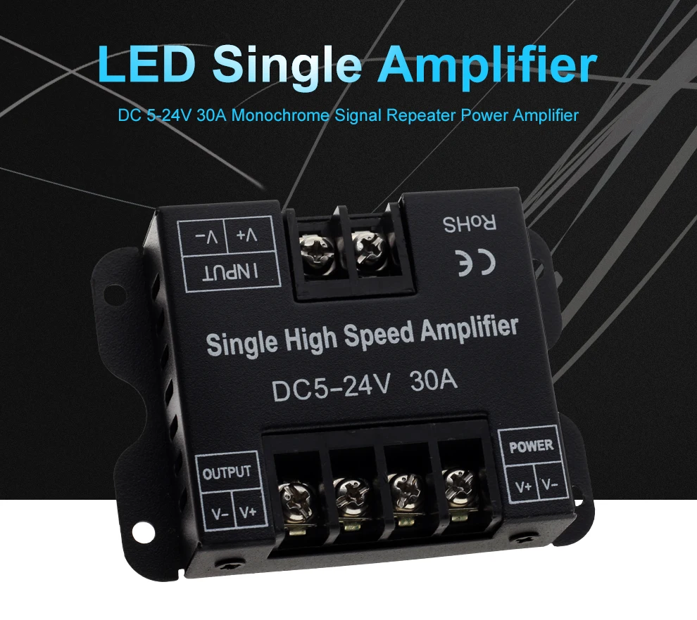 Control LED amplifier RGB RGBW  4/5 pins DC 5V 12V 24V LED strip repeater signal accessory for RGB RGBW 5050 2835Tape