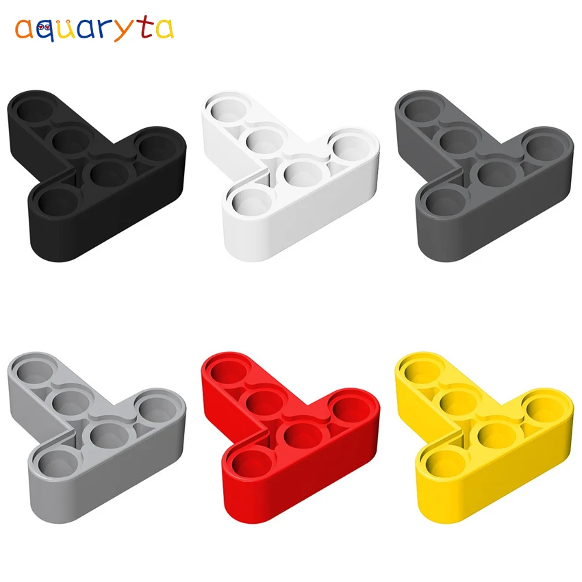 

Aquaryta 40pcs Building Blocks Technology Prat 3x3 T Thick Hole Arm Liftarm Compatible 60484 DIY Assembles Moc Toys for Children