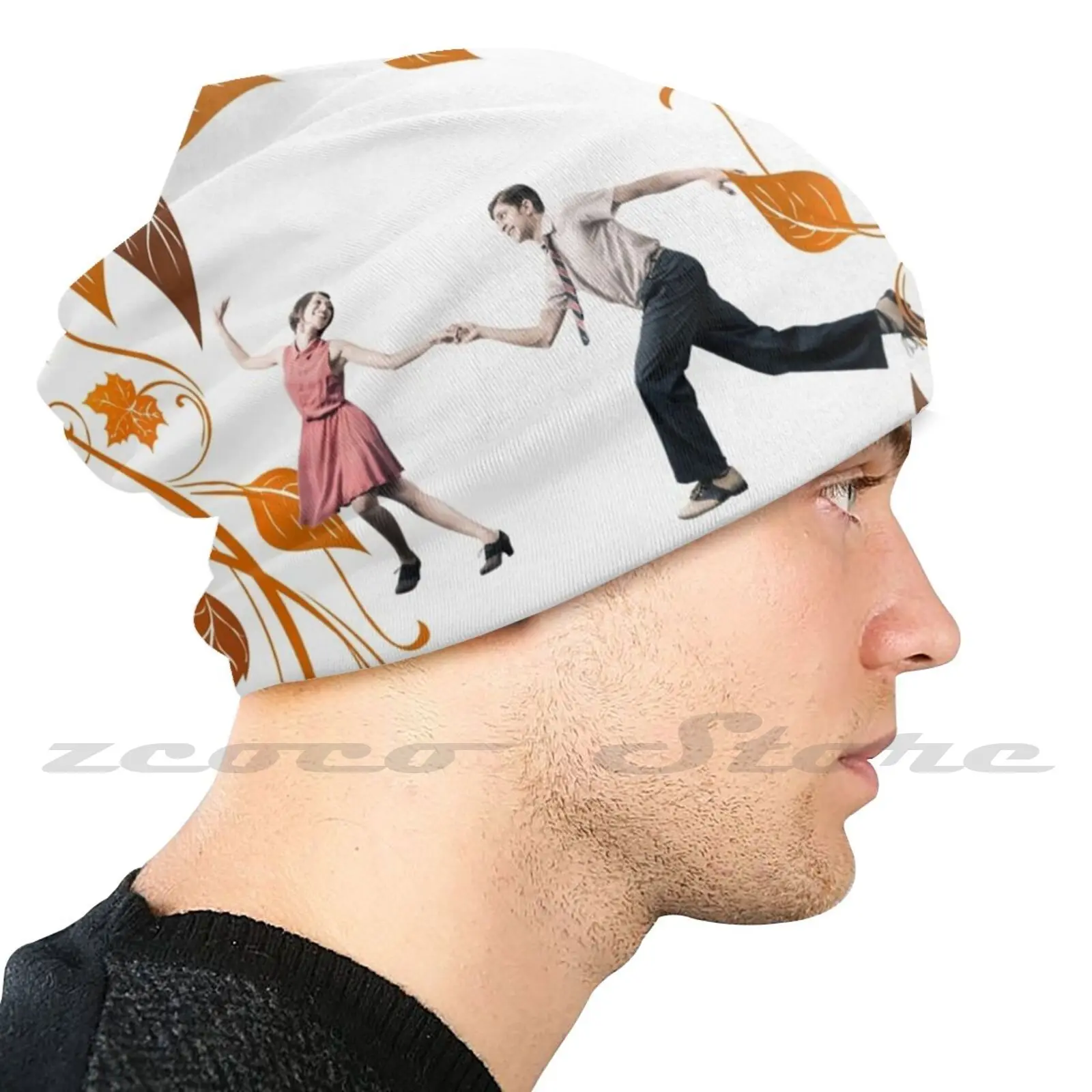 Swing Dancingthrough De Fall Wasbare Trending Aangepaste Pm2.5 Filter Masker Boogie Woogie Jitterbug Jive Hopper Hopping Sociale