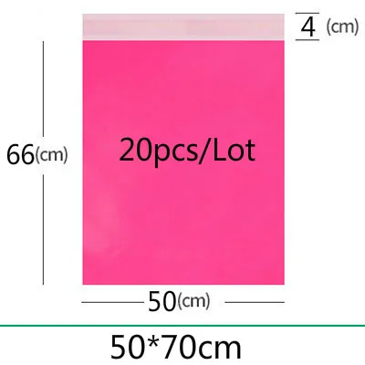 Roze koerierstassen Groot formaat matte opbergzakken Waterdichte tas Zelfsluitend PE-materiaal Envelop Mailer Post Mailing Pack Bags - afbeelding 1