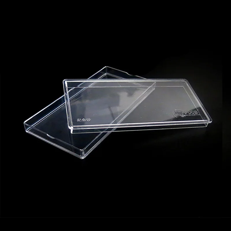 

Banknote storage box Various small sizes Direct fit paper money currency bill box plastic case glass container 10pcs/lot