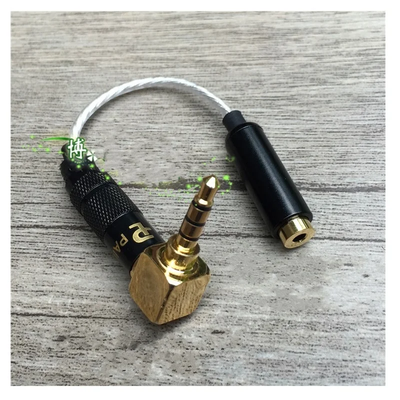 오디오 애호가 TRRS 밸런스 암컷 2.5mm-3.5mm 수컷 TRRS 밸런스 TRS 언밸런스 어댑터 오디오 케이블, 아이리버 AK240 AK380 AK120ii