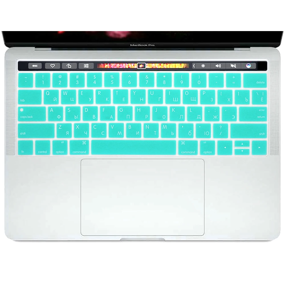 HRH Wholesale 50pcs USA Russian Silicone Keyboard Cover  For Mac Pro 13