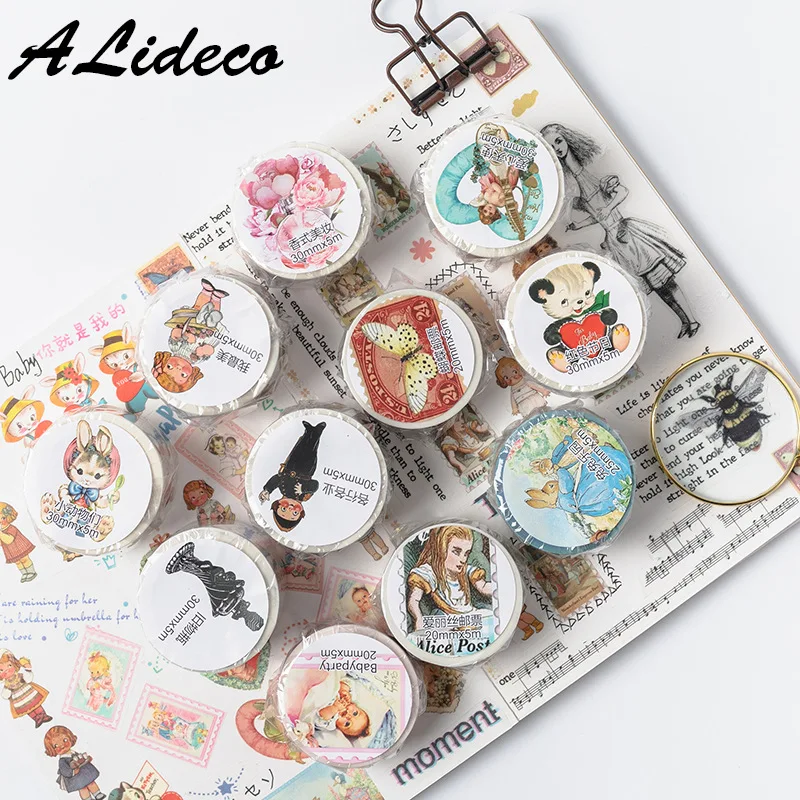 1pcs/1lot  Masking Tapes Easter party animals Decorative Adhesive Scrapbooking DIY Paper Japanese Stickers 5M