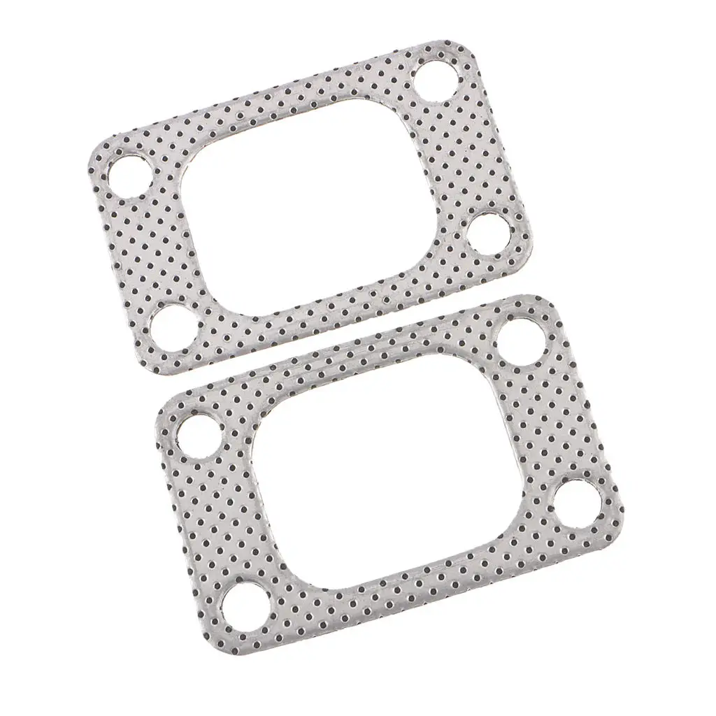 2Pcs Exhaust Flange Gasket Joint for T3/T4 T35 T38 GT35 Turbo Manifold 4 Hole