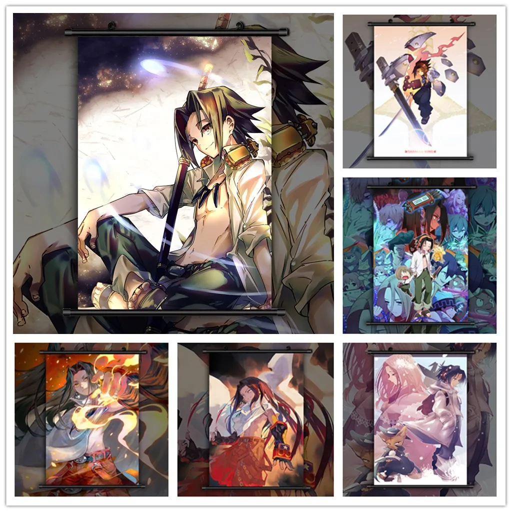 5D Full Drill Shaman King Mosaic Round Diamond Painting Anime Diamond Embroidery Cross Stitch Kit Mosaic Diamond Art Rhinestones