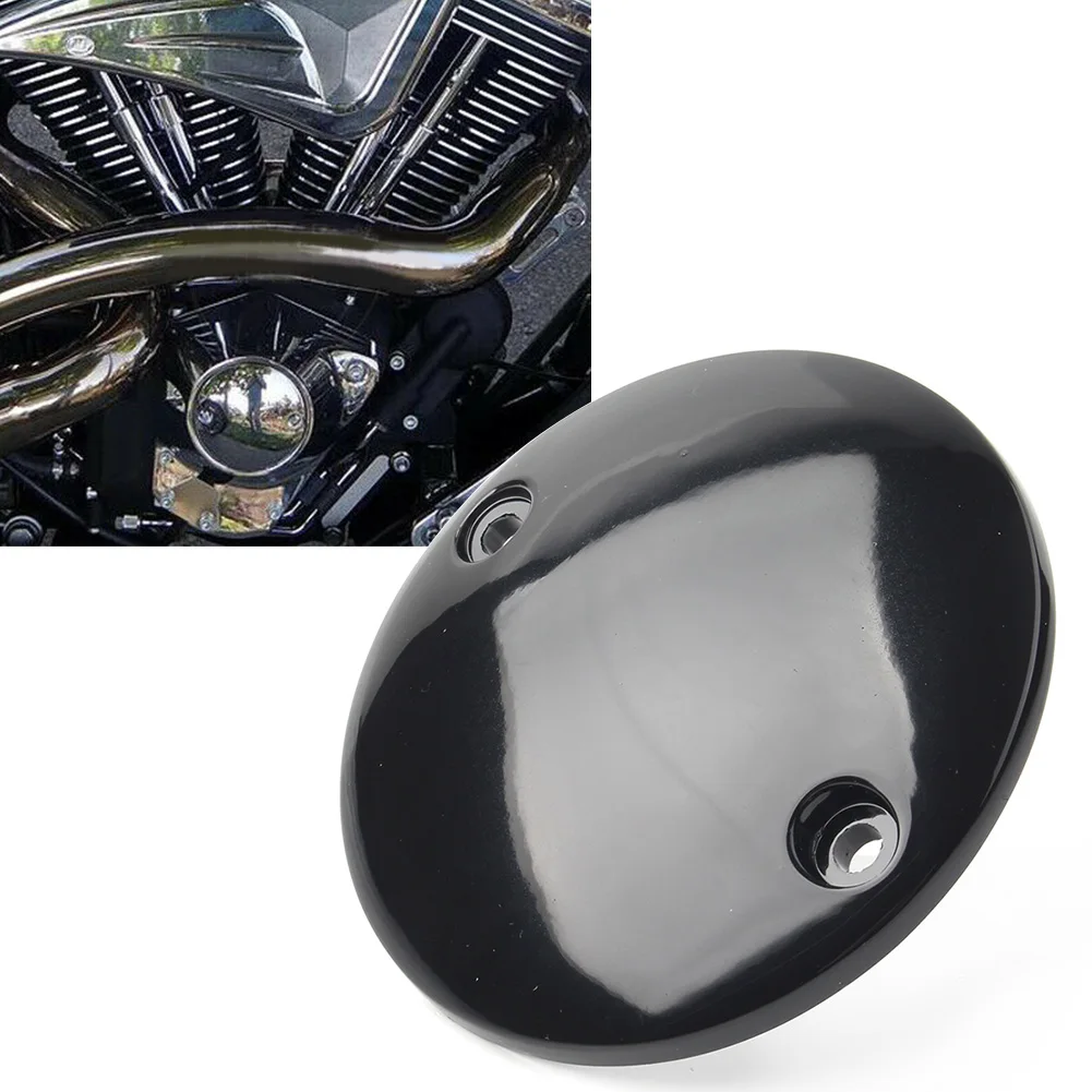 2Holes CNC Motorcycle Timer Ignition Points Cover Gloss Black for Harley Sportster XL 883 1200 1972-2017 All Big Twins 1984-1999