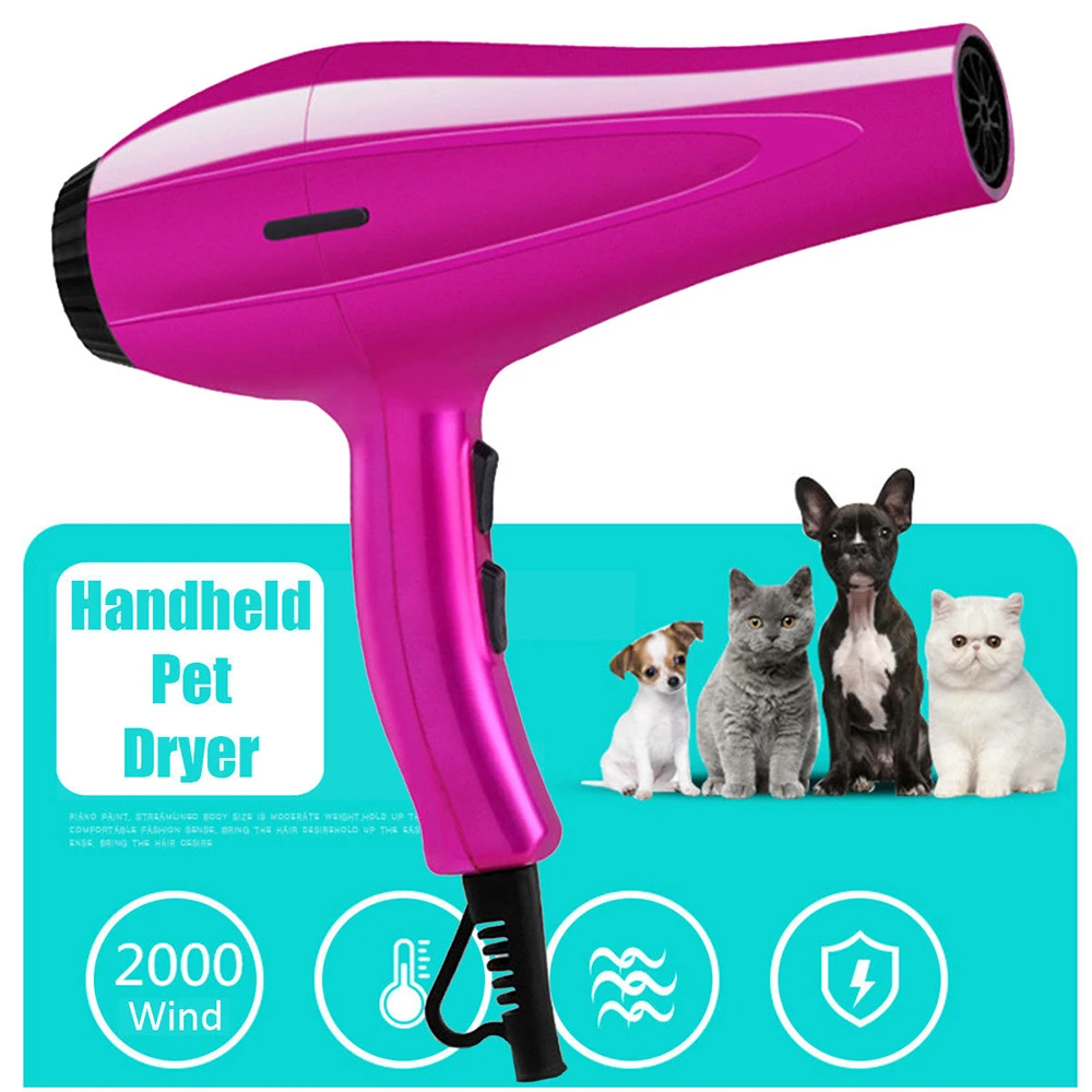 Imagem -05 - Pet Portátil Cabelo Secador Calefator Mudo Secagem Rápida Suave Cabelo Secador Alta Potência Banho Gato de Pelúcia Especial