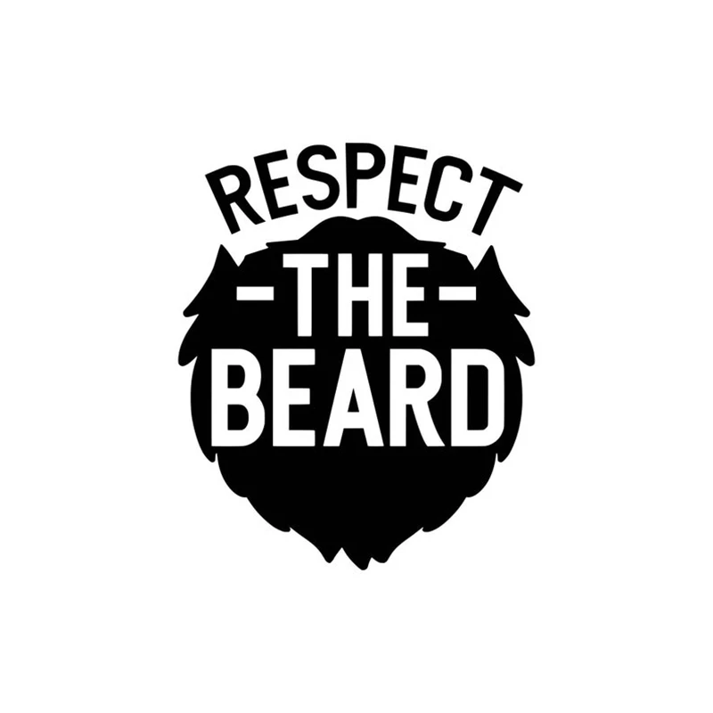 Black/White Beard Decal Car Stickers Window Decal Vinyl Art Pattern Art Car Body Stickers Waterproof S936