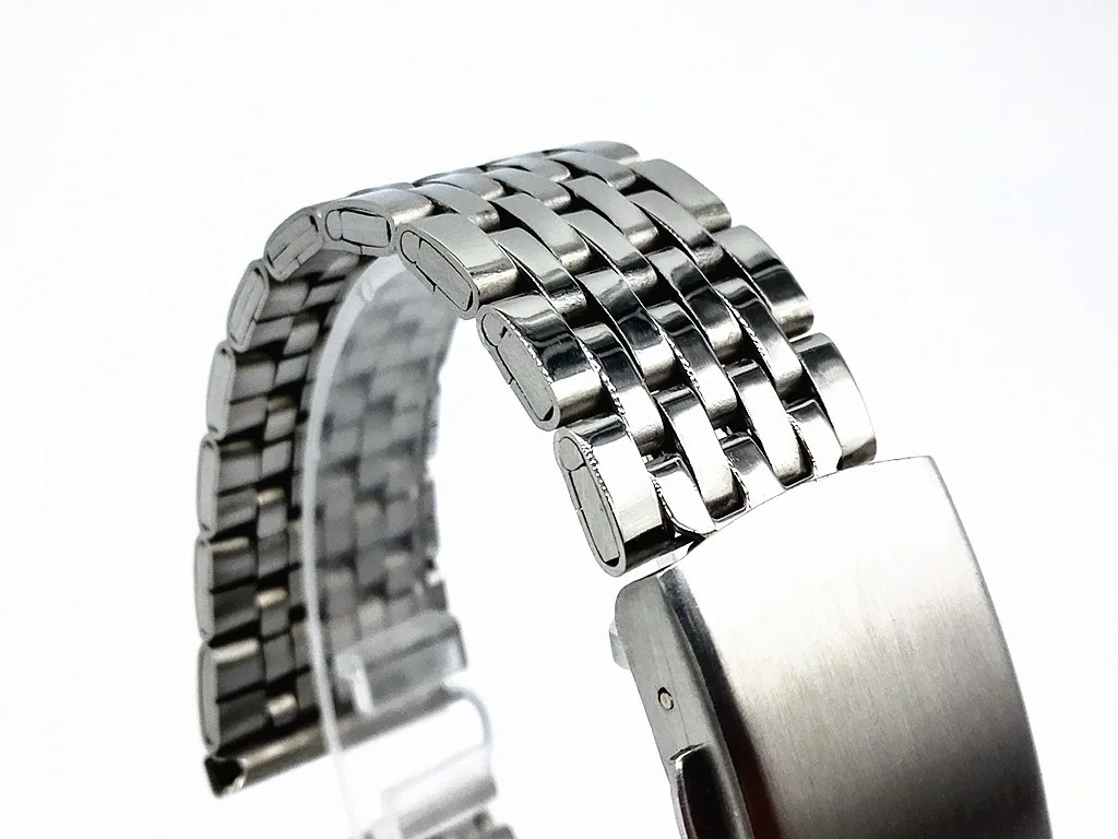 Men Watch Band Strap Stainless Stell Deployment Clasp Speed Master Wrist Women Band 18mm 20mm 22mm