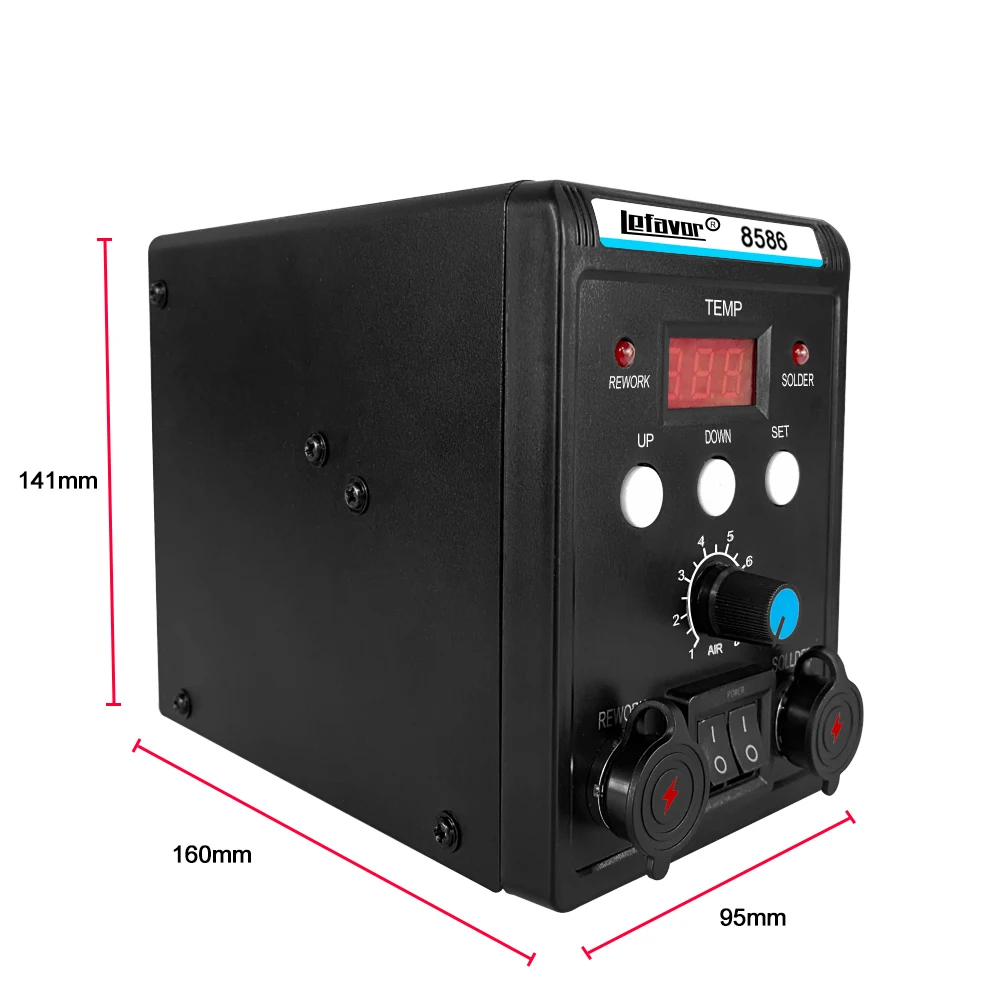 Estação De Solda Digital, Hot Air Gun, Ferro De Solda, SMD, Retrabalho BGA, Desoldering, Ferramentas De Reparação De Soldagem, 8586, 760W, 220V,