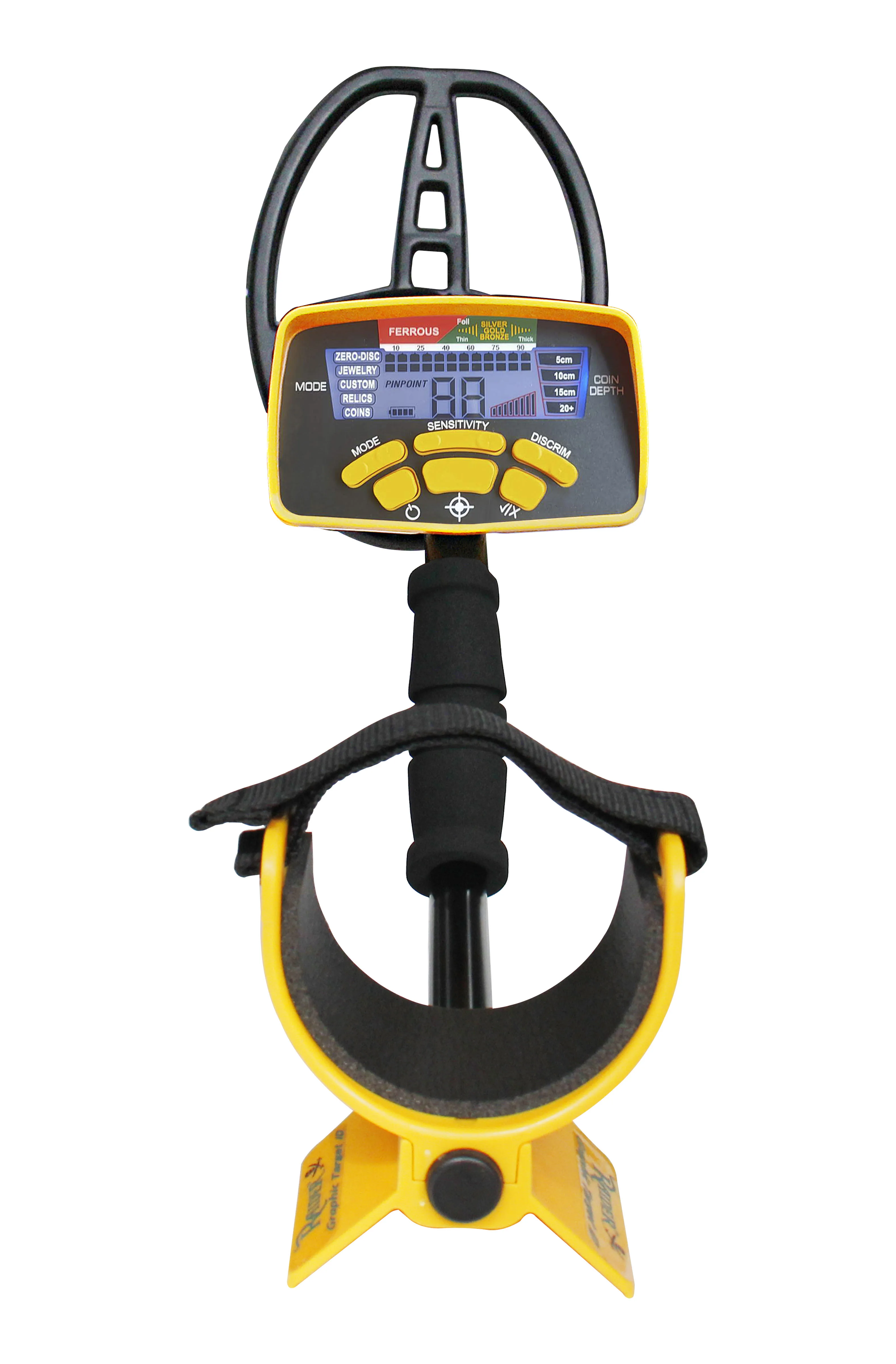Imagem -03 - Detectores de Metais Profissionais Md6450 Detector de Ouro Treasure Hunter Finder Backlight de Longo Alcance Cinco Modos de Detecção