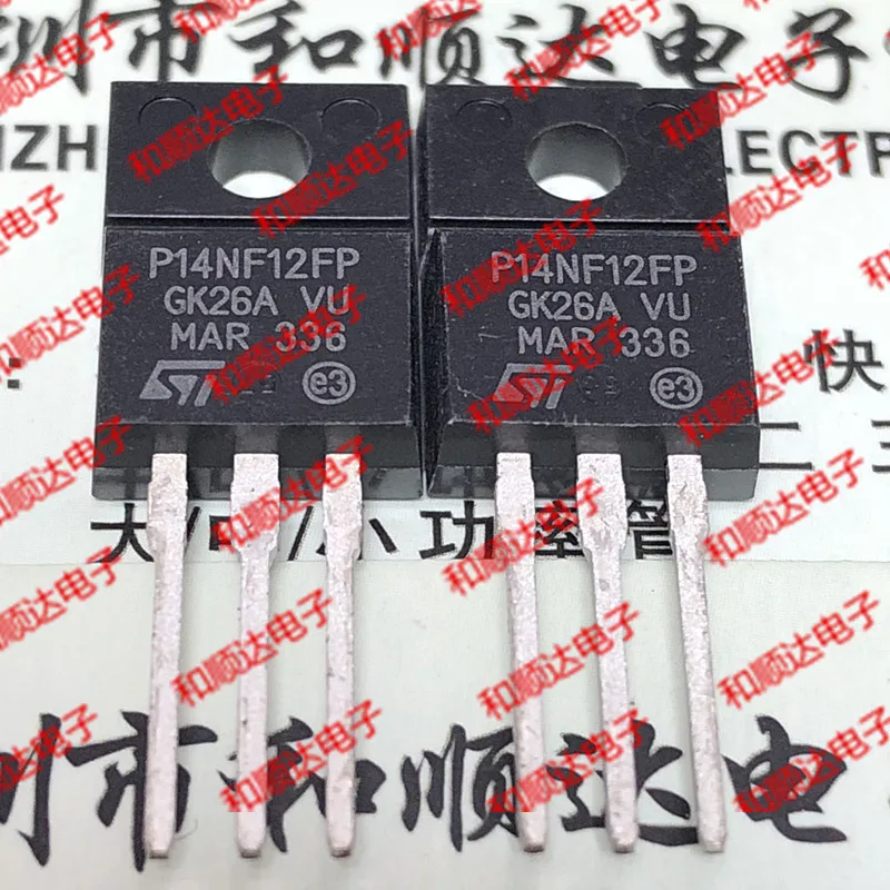 Original New 5pcs/ P14NF12FP STP14NF12FP  TO-220F 120V 14A