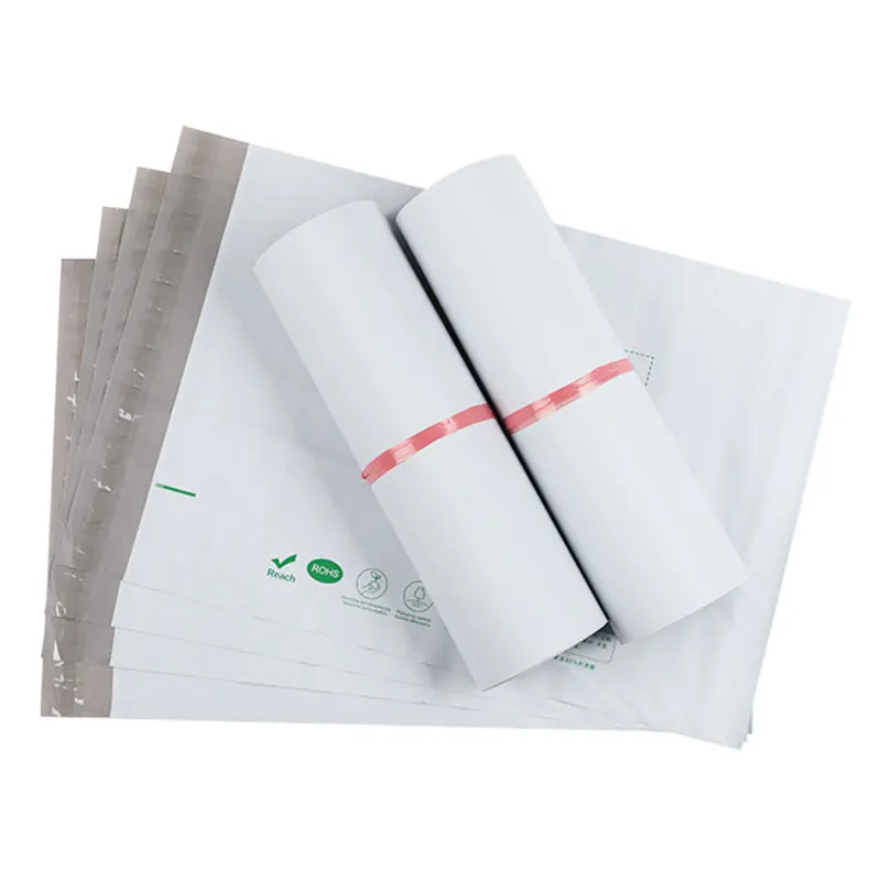 

White Bio-based Degradable Courier Bag Waterproof Envelope Mail Bags Self Seal Plastic Clothing Mailers Packaging Express Bags