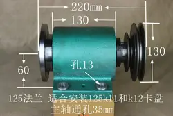 Torno eixo de alta resistência de ferro fundido caixa de eixo resistente rosqueada conexão torno cabeça montagem com flange