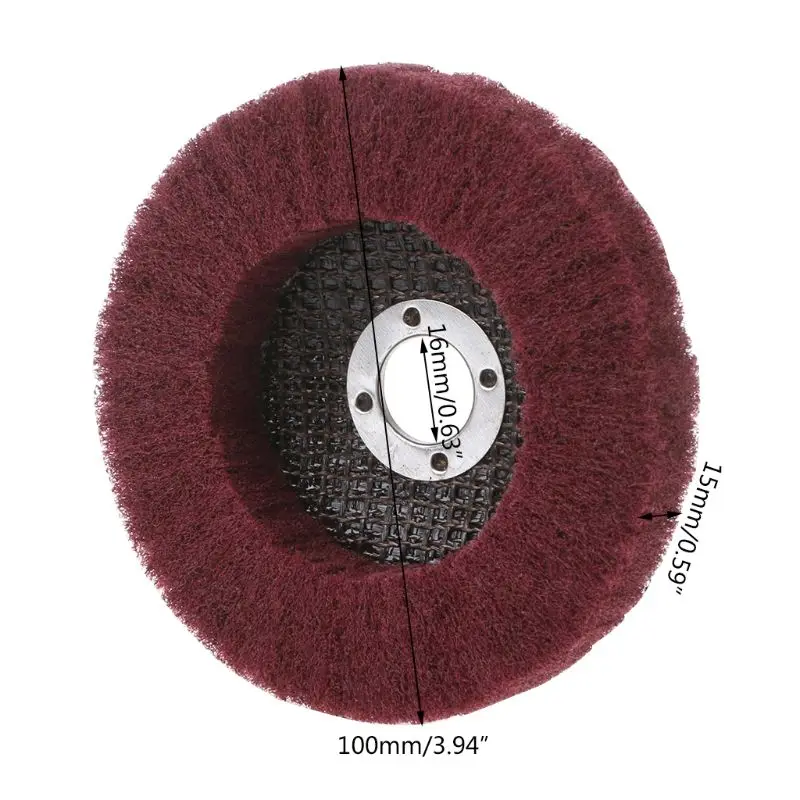 120/240 Grain Fiber Coton Polissage Roue Polissage En Nylon Roues 100*16mm Meule