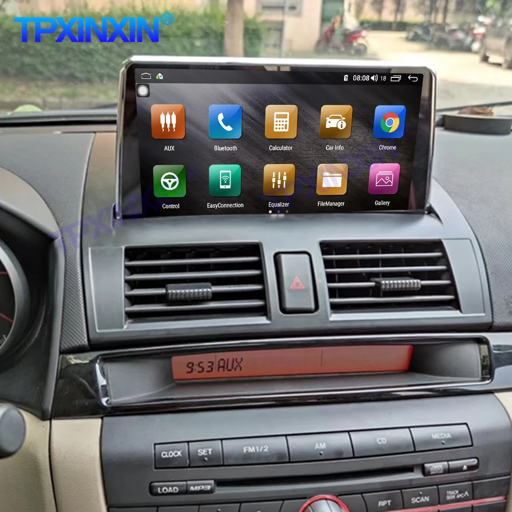 Autoradio Android 11.0, 6 go/128 go, Navigation GPS, Carplay, lecteur multimédia, stéréo, unité centrale pour voiture Mazda 3 Axela (2013 – 2018)