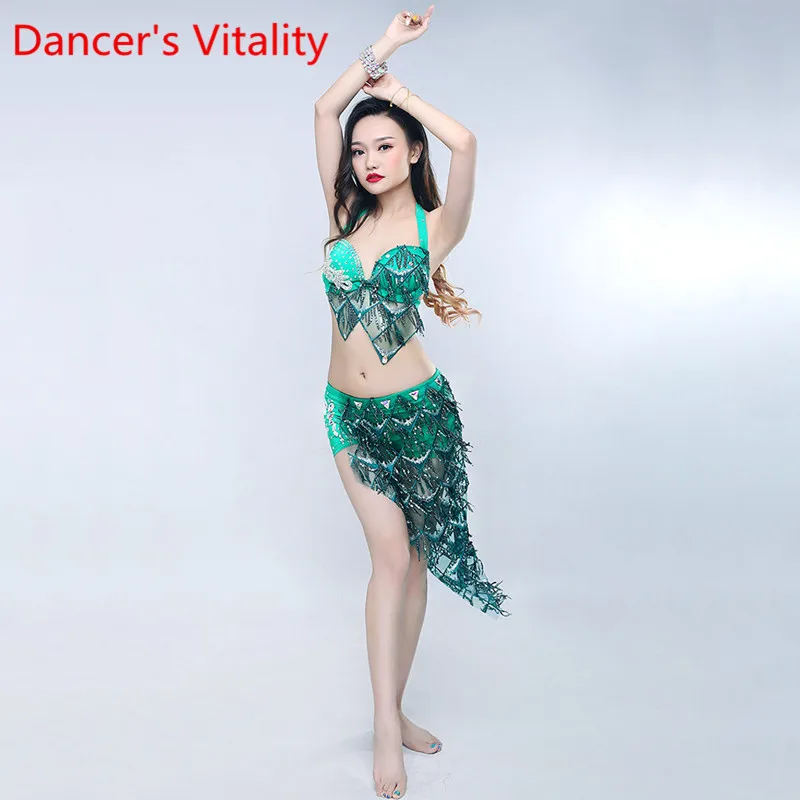 Belly Dancer Female Child Adult High-End Sexy Top Competition Clothes Suit New Professional Stage Performance Skirt