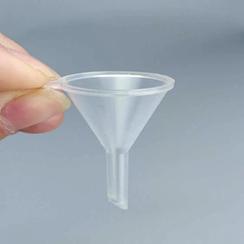 10Pcs/lot Mini Funnels Plastic Small Funnels Suit for Essential Oil Bottles , Empty Lipgloss Tube , Perfume Bottles