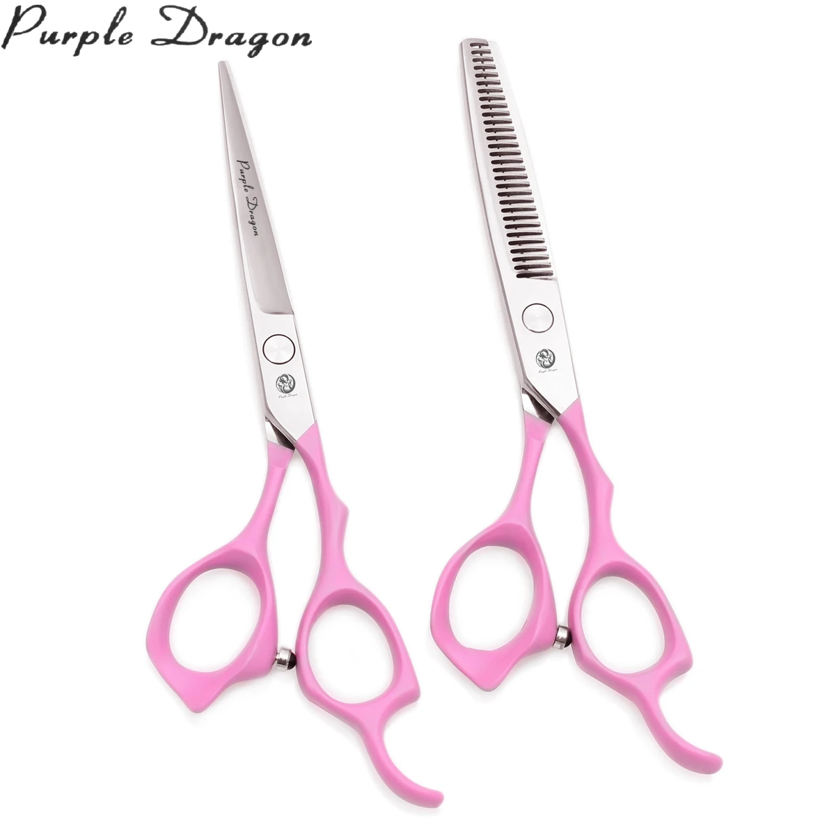 

Sell in Bulk 6.0" Professional Hair Cutting Scissors / Shears Purple Dragon Brand Pink Handle Barber Haircut Scissors Salon 1024