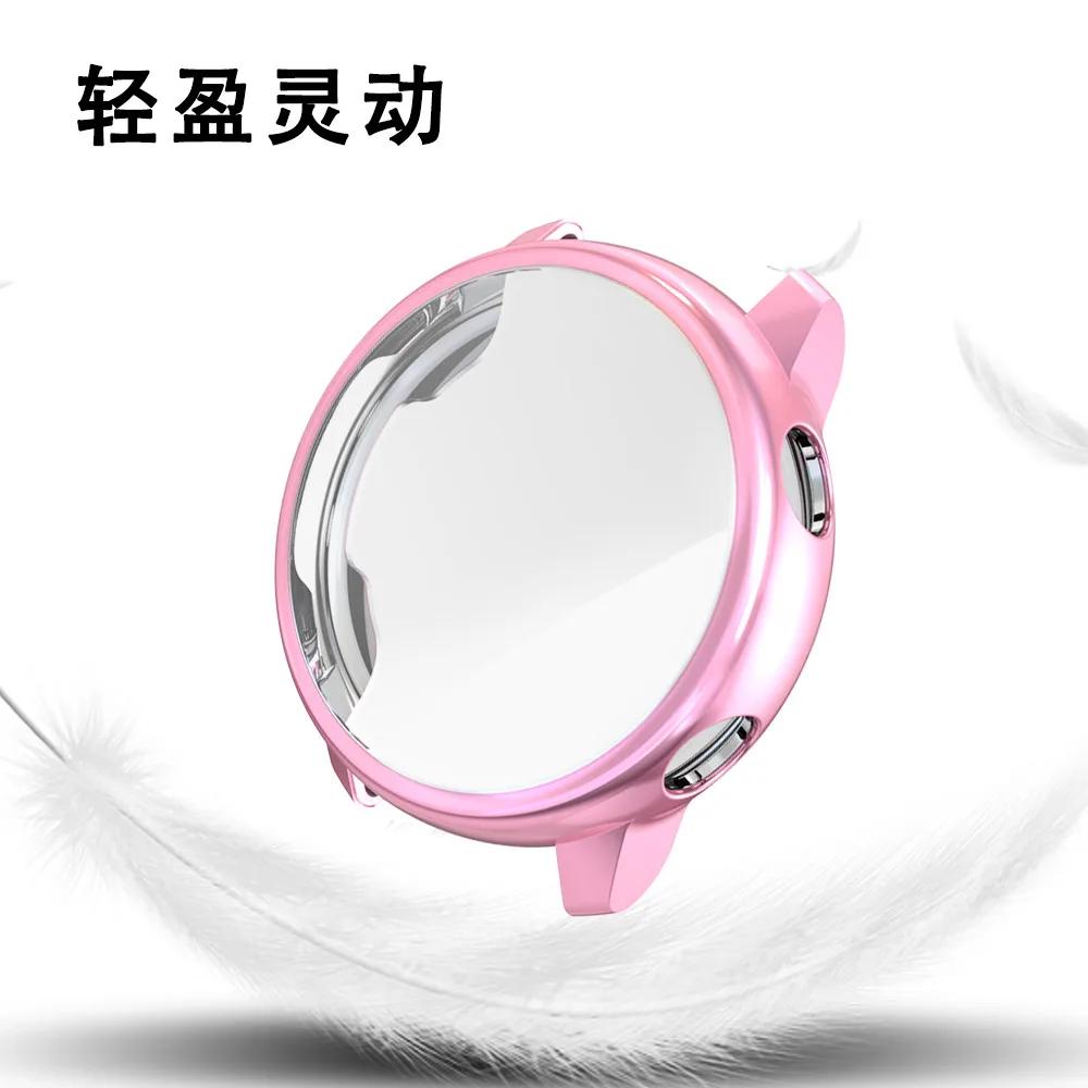 Tpuケースカバー三星銀河時計アクティブ/アクティブ2 40ミリメートル44ミリメートルスマートウォッチ画面フルカバレッジ保護シリコーンシェル