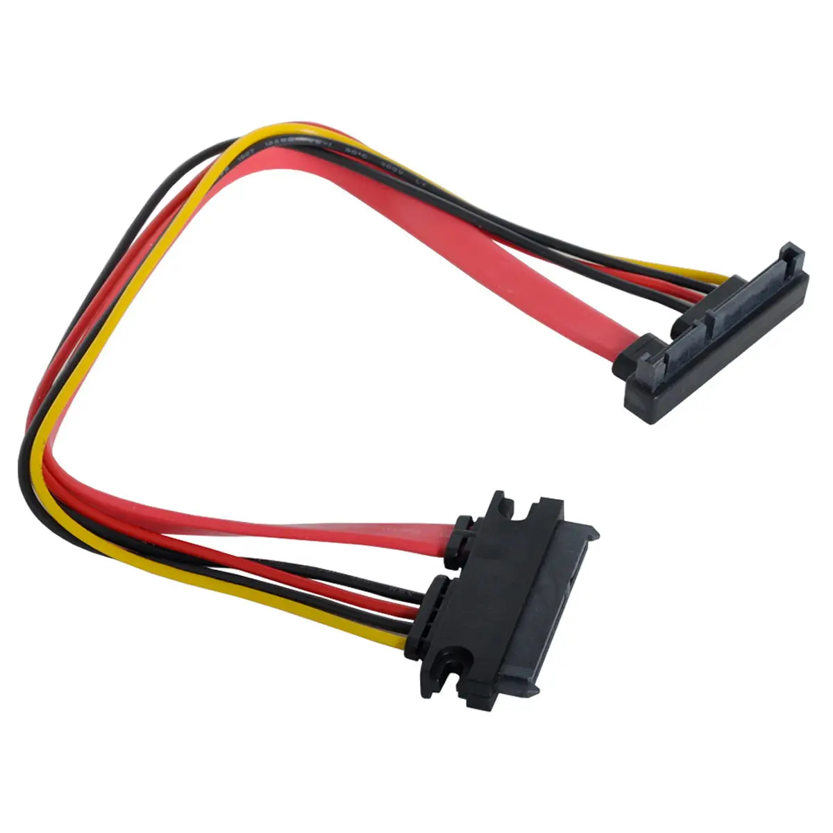 Cablecc CY Xuống Góc Cạnh SATA III 3.0 7 + 15 22 Pin SATA Nam Đến Nữ Dữ Liệu Điện Nối Dài 30Cm