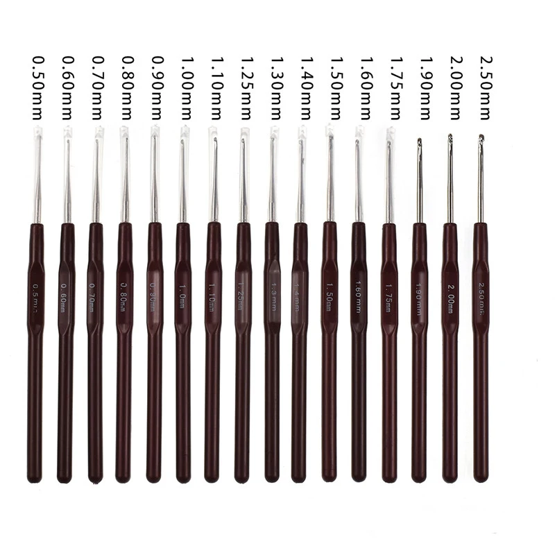 16 plastikowe rączki szydełko s druty z rączką zestaw igieł szydełko zestaw haczyków ergonomiczny uchwyt 0.5mm-2.5mm 16 rozmiar darmowa wysyłka
