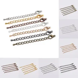 10/20 pz/lotto 50 70mm metallo esteso estensione coda catena aragosta catenacci connettore per gioielli fai da te collana braccialetto all'ingrosso