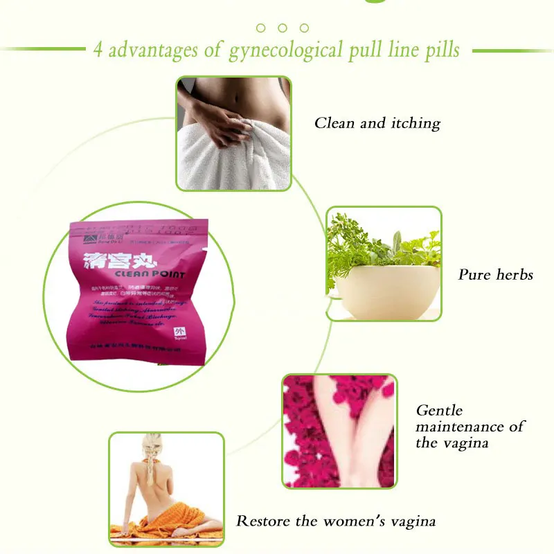 Original Chinese Herbs Vaginal Tightening Tampon Vagina Clean Point Yoni Pearls Fibroid Womb Detox Uterus Healing for Woman Care