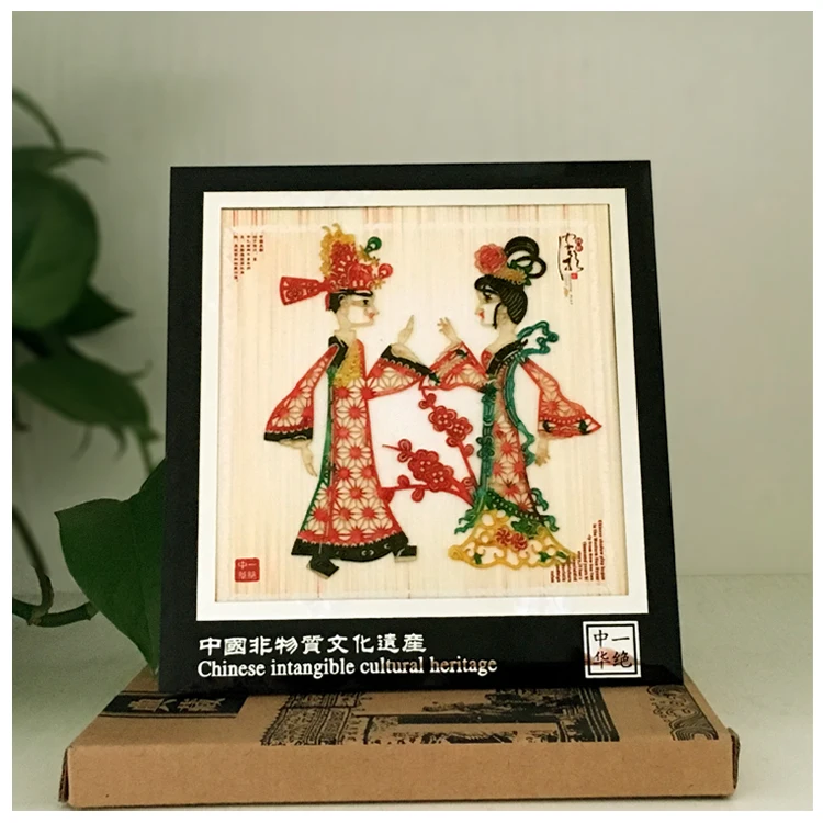 Hancraft Shadow Puppet Paintings Chinese Wedding Decorations Traditional  Table Accessories Ornaments Home Desk Decor Gift