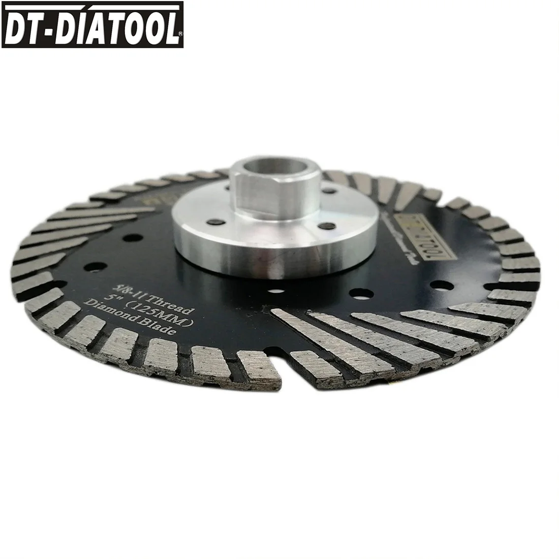 Lames de scie circulaire en diamant pressé à chaud DT-DIATOOL mm/5 ", Protection des dents inclinées 125 – 11, 5 pièces, 5/8