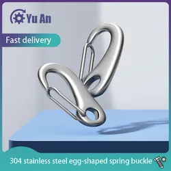 304 Stainless Steel Egg-Shaped Spring Buckle, Lobster Hook, Egg-Shaped Shackle, Wire Rope Quick-Hanging Shackle, M30-M100