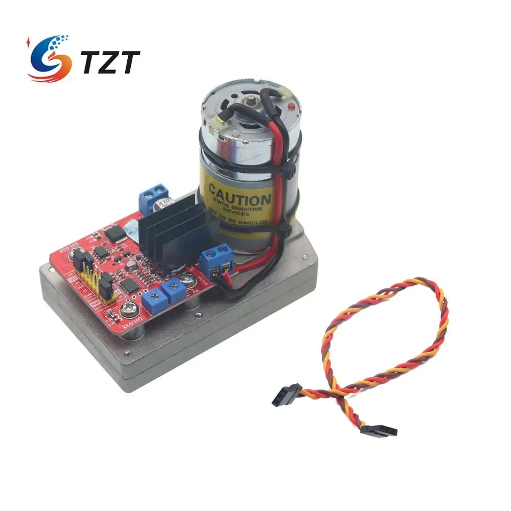 TZT High Torque Servo DC12V 24V 380kg.cm Steel Gear for Robot Mechanical Arm Educational Platform