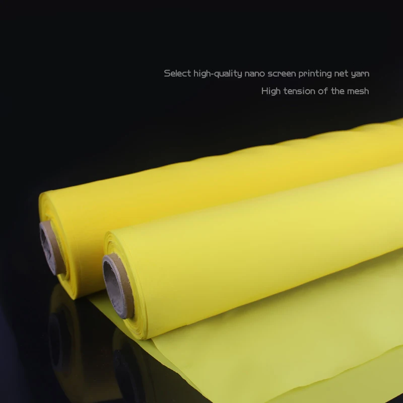 

5M Length Yellow Screen Printing Mesh 300M/120T Count Width 165cm(63")