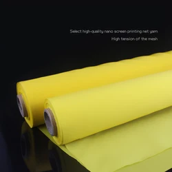 5M Length Yellow Screen Printing Mesh 300M/120T Count Width 165cm(63