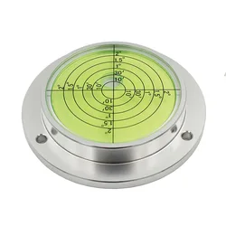 HACCURY Metal Disc Level Crane Level Bubble High Precision Scope Bubble Level Size 80x62x15mm