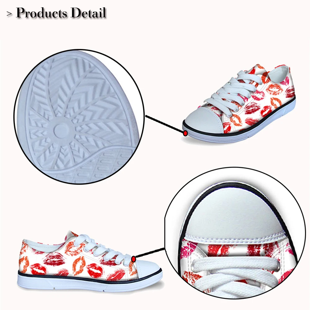 Custom your image logo Girl Students Lace Up Canvas Shoes Low Top Women Vulcanized Shoes Casual Footwear Dropshipping 36-46 Size