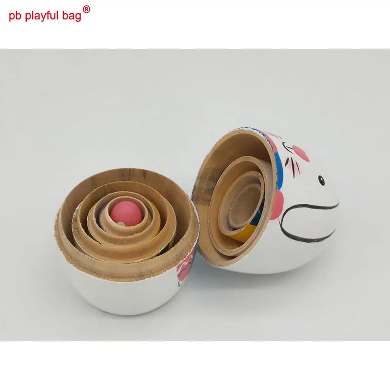 Poupées russes en forme d'œuf à cinq couches, lapin, animaux, ensemble de jouets en bois, décorations artisanales, cadeau pour enfants, poupée gigogne russe HG55