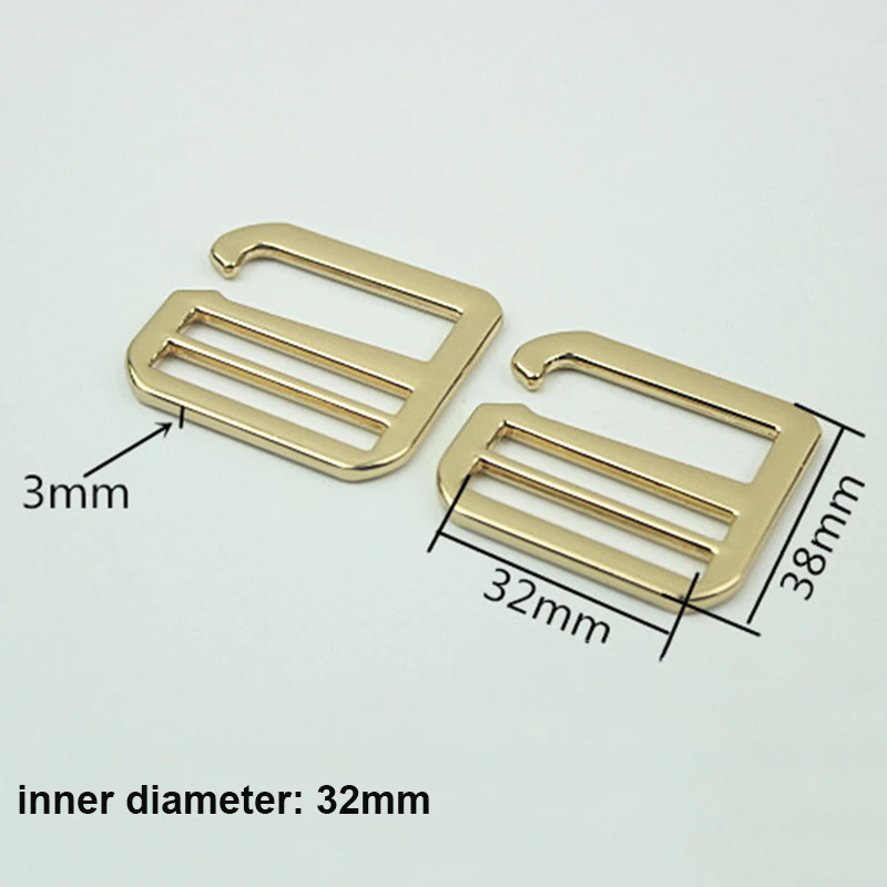 1piece Metal 6-shaped Adjuster Buckle Tri-glider Hook Clasp for DIY Leather Craft Bag Backpack Shoulder Strap Belt