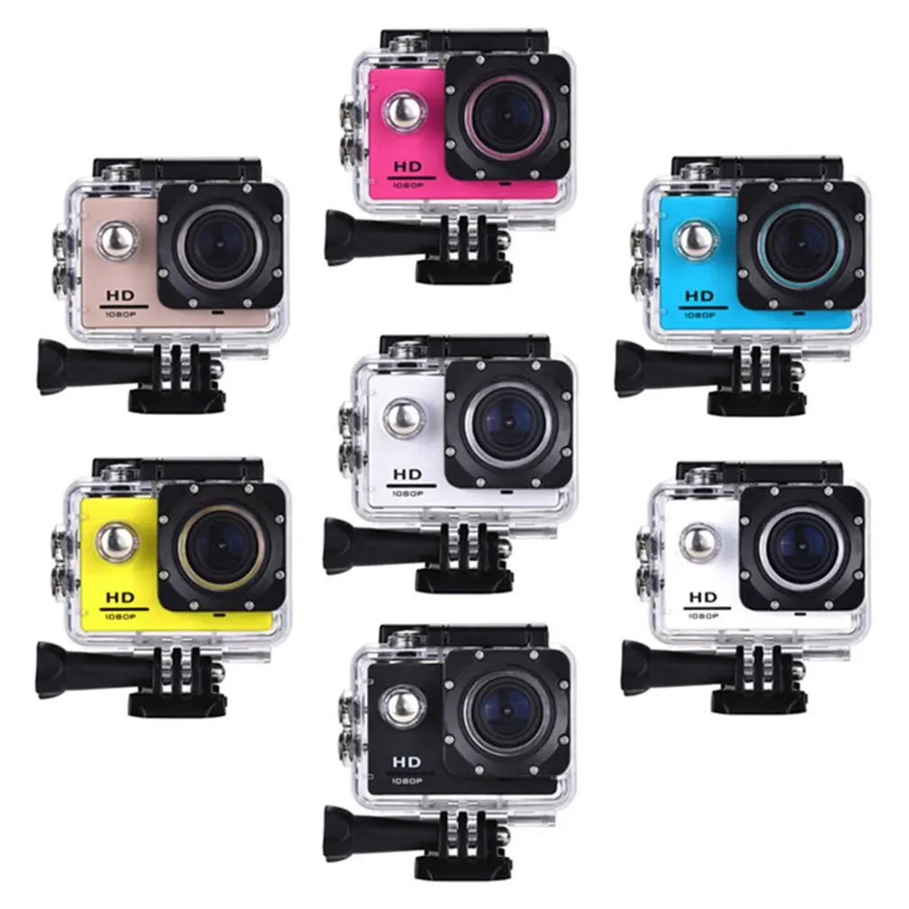 Videocamera sportiva Mini Sport Action Camera Ultra 30M 1080P casco subacqueo impermeabile videocamere Sport Cam