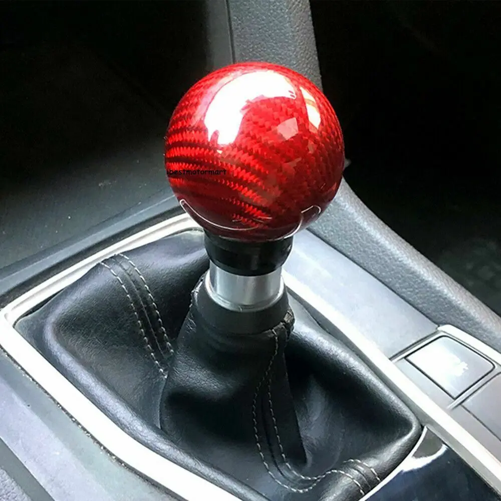 Universal Car Automatic Gear Shift Knob Button Push Manual 5/6 Speed GearStick Shifter Lever handle For Hond Civic Fit For Mazda