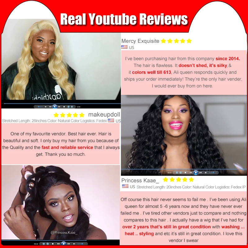 Ali Queen Hair Body Wave Brazilian Remy Human Hair Weaves Bundles Natural Color 10\
