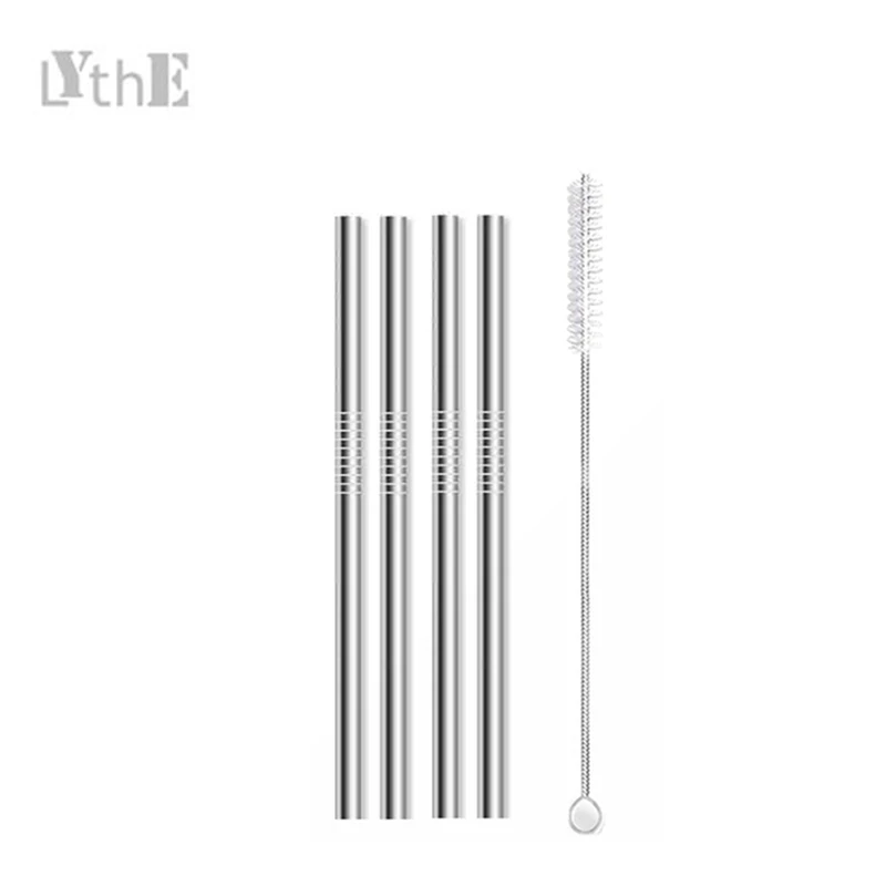 4pcs 130/160*6mm Kids Metal Straws 304 Stainless Steel Straws Short Cocktail Glasses Straws Reusable Drinking Straws for Kids