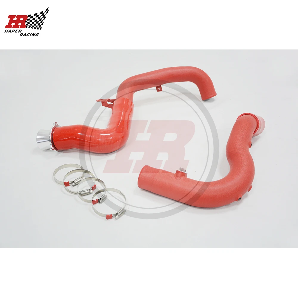 HP RACING 2.5'' Aluminum Charge Pipe For EA888 Gen3 Motor MQB 1.8T 2.0T MK7 A3 S3 60mm OD red color